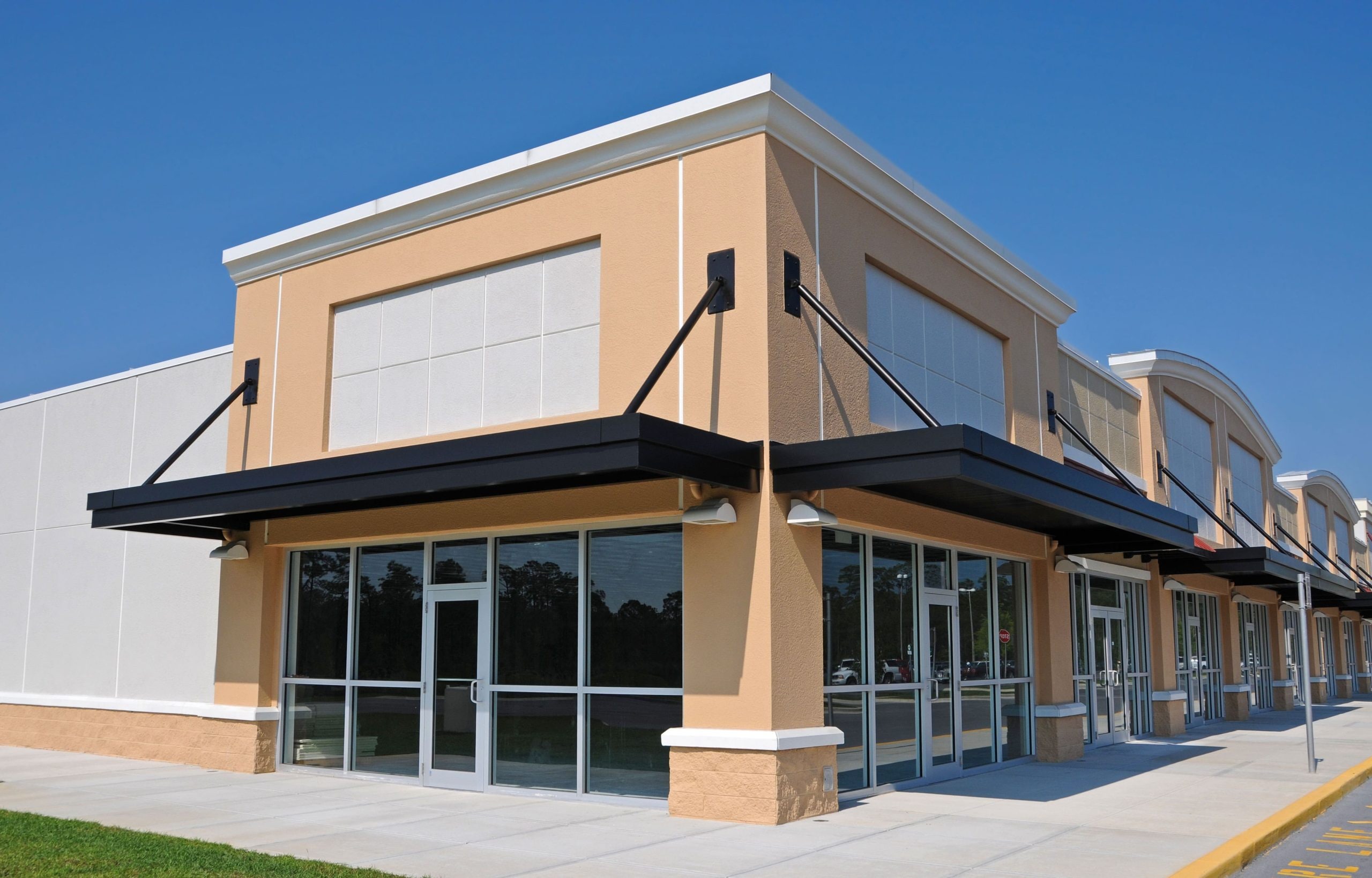 Durable commercial awning installation in Rockville